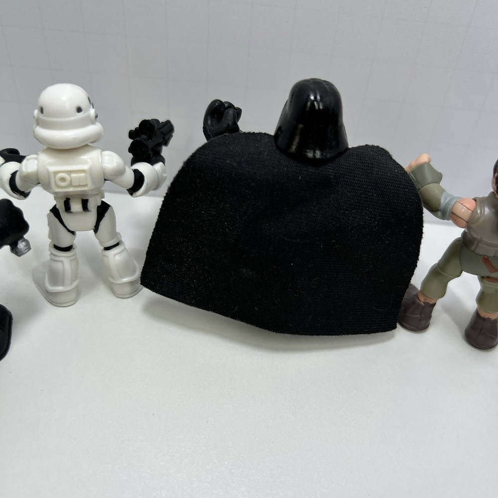 Star Wars Galactic Heroes Figure Lot Darth Vader‎ Luke Rey Stormtrooper Grievous - Picture 6 of 13